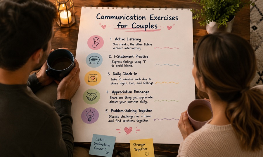 12 Communication Exercises for Couples That Actually Work