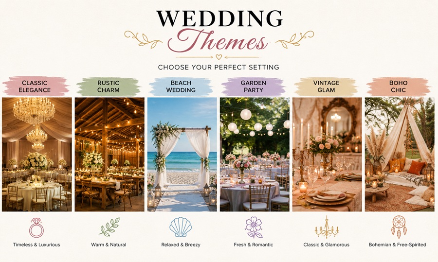 25 Wedding Themes for 2026 (With Ideas for Each)